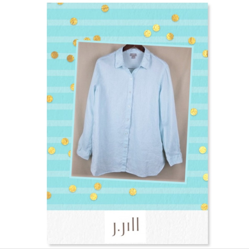 J. Jill! Classic Linen Button Down Shirt